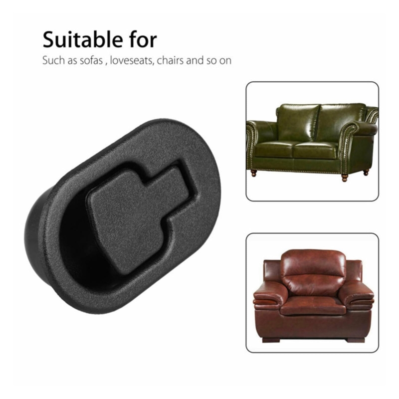 Recliner Pull Handle Metal Couch Grip Matte Finish Oval Shape Hardware