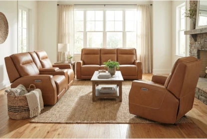 Reclining Living Room Set with Padded Bolster Arms and Center Console