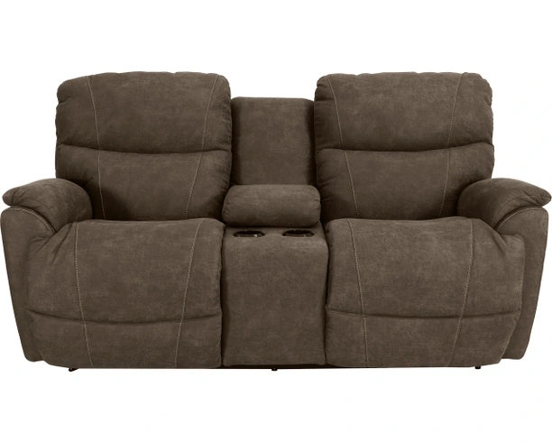 Reclining Loveseat, Mink Upholstery Center Console, Cupholders Manual