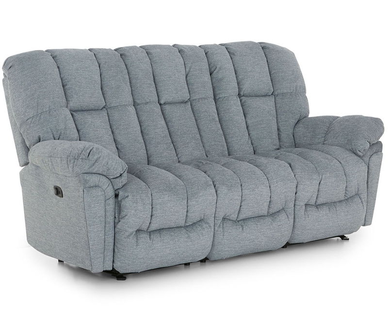 Reclining Sofa Charcoal Grey Split Back Pillow Top Arms