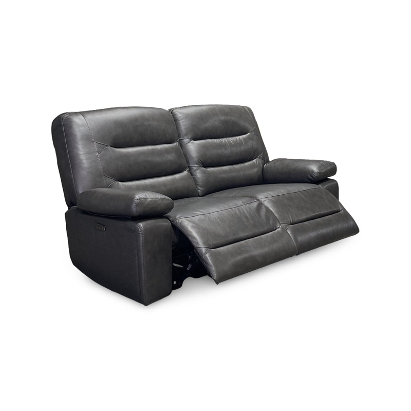 Reclining Sofa Industrial Style with Extended Footrests
