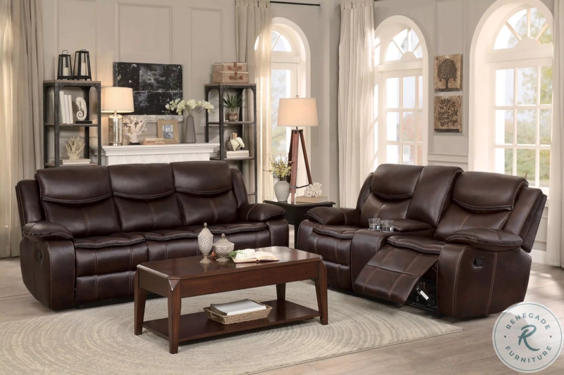 Reclining Sofa Nailhead Trim Traditional Pillow Top Arms