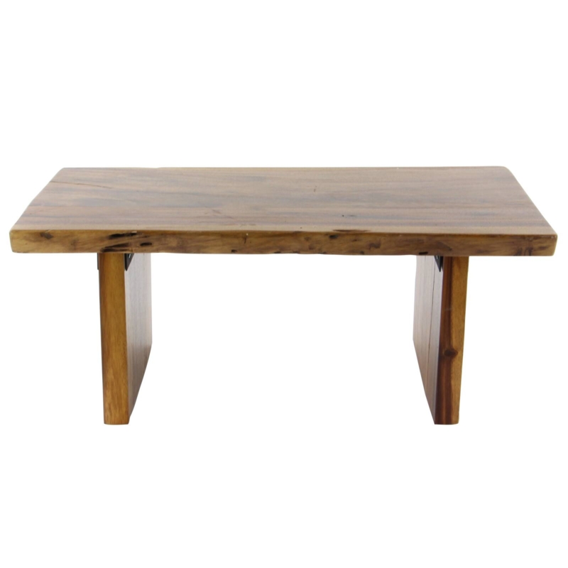 Rectangular Coffee Table, Open Cubby Storage Divider