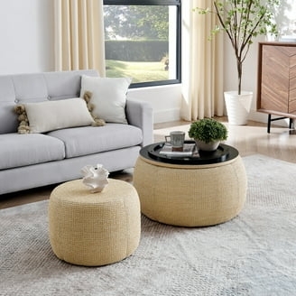 Rectangular Ottoman Orange Upholstered Polished Chrome X-Leg Bench