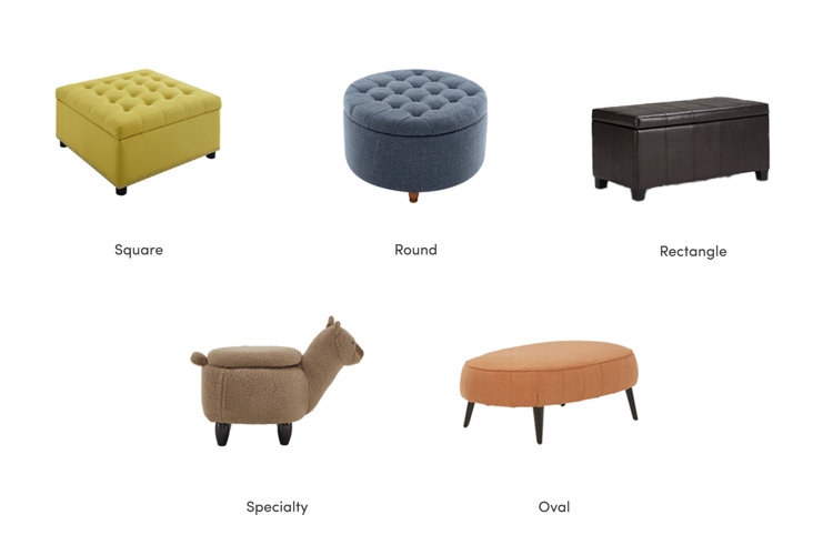 Round Ottoman Beige Diamond Tufted Turned Legs Cocktail Height