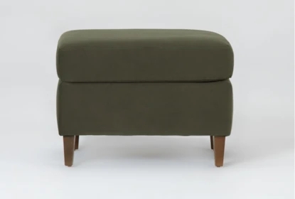 Round Ottoman Oversized Design Diamond Tufting Velvet Footstool