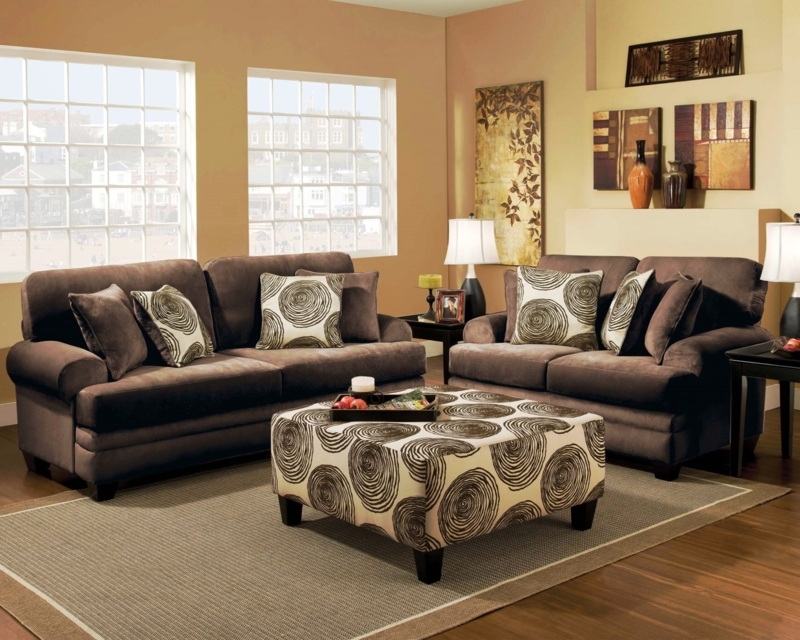 Rustic Traditional Living Room Set: Leather-Like with Nailhead Trim (73 chars)