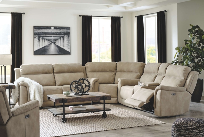 Sand 7-Piece Modular Power Reclining Sectional with Headrests