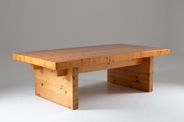Scandinavian Coffee Table Minimalist Design Light Blonde Wood