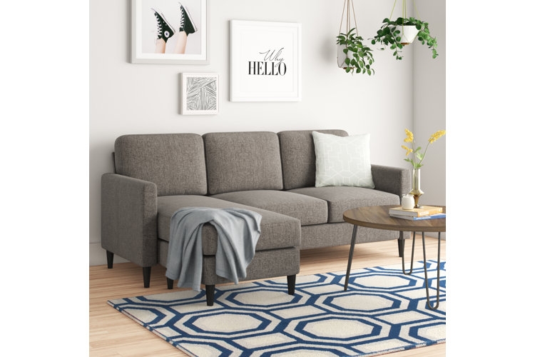 Sectional Sofa Cream Modular Design Low Profile Minimalist