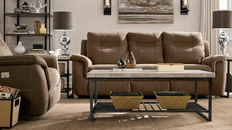 Sectional Sofa L-Shaped Silhouette Light Gray Transitional Set