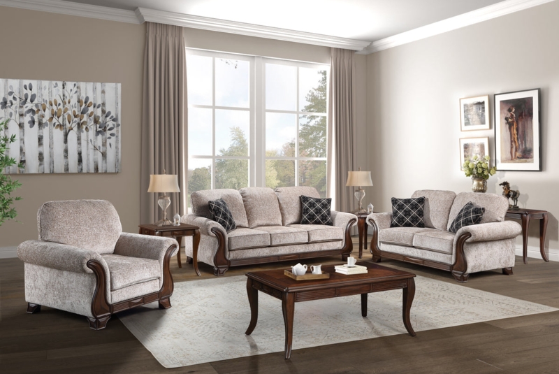 Sectional Sofa Tufted Seat Track Arm Silhouette Charcoal Grey Layout