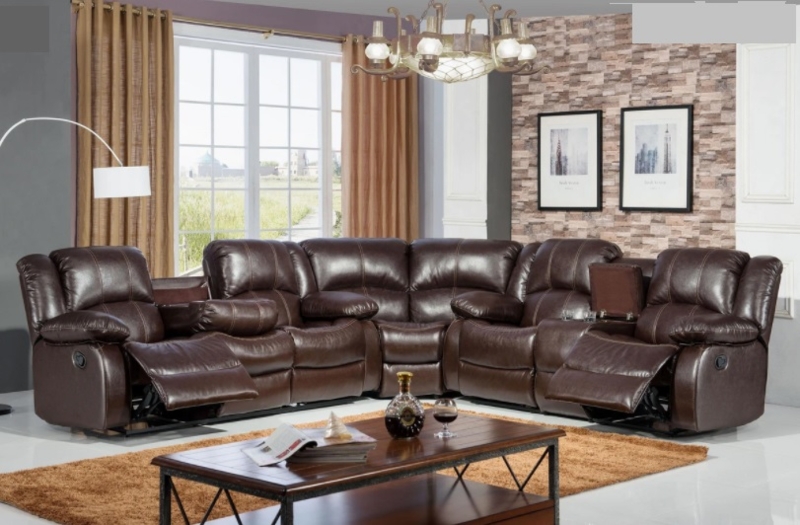 Sectional Sofa Wide Block Arms Piping Detail Spacious Seating Layout