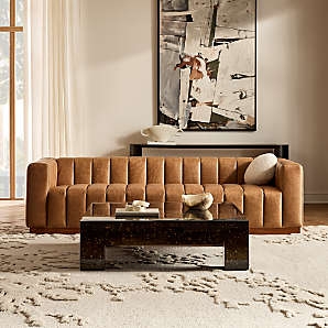 Sectional Sofa With Extra Wide Chaise In Textured Weave Fabric.