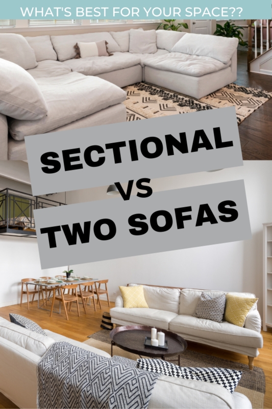 Sectional Sofa with Low Profile and Neutral Palette Gray Living Room