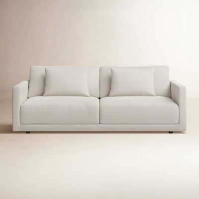 Sofa Bench Seat Charcoal Grey Low Profile Track Arms