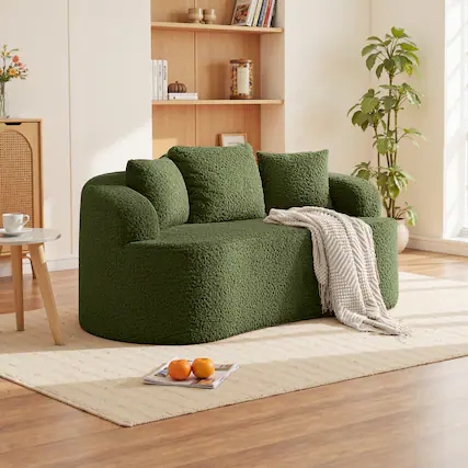 Sofa Light Gray Transitional Recessed Arms Tapered Legs