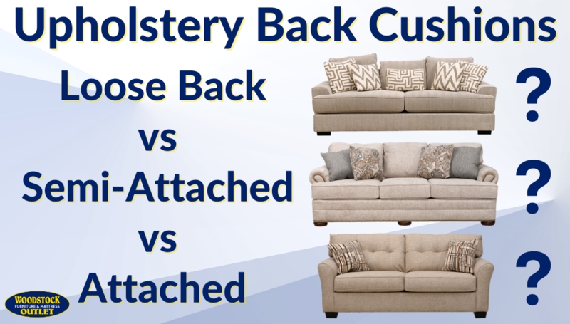 Sofa Loose vs Tight Back Cushion Styles Comparison Graphic