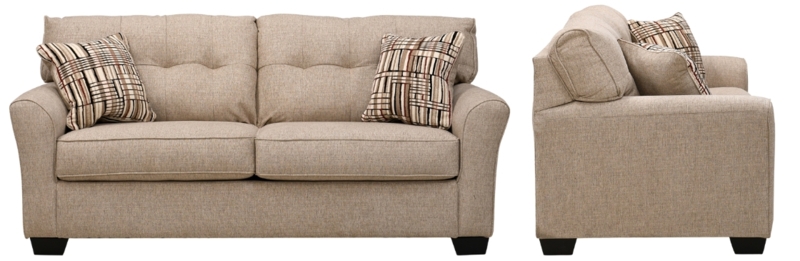 Sofa Navy Blue Accents Tight Back Grey Track Arms Tailored