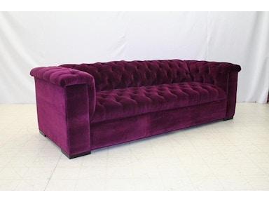 Sofa Transitional Bench Seat with Rolled Arms and Tapered Wood Legs