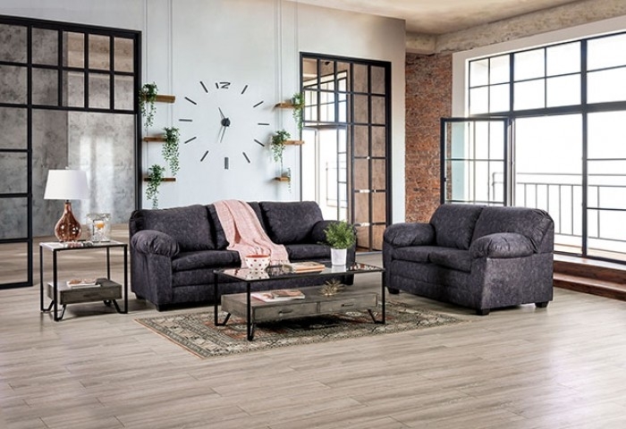 Sophisticated Living Room Set Scrolled Back Button Tufting Nailhead