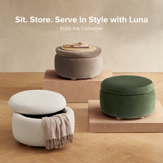Storage Ottoman Pill Shaped Tapered Legs Velvet Contemporary Bench