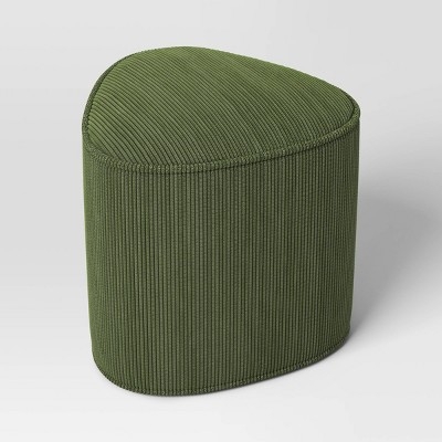 Storage Ottoman Tray Top Lid Cream And Olive Multifunctional