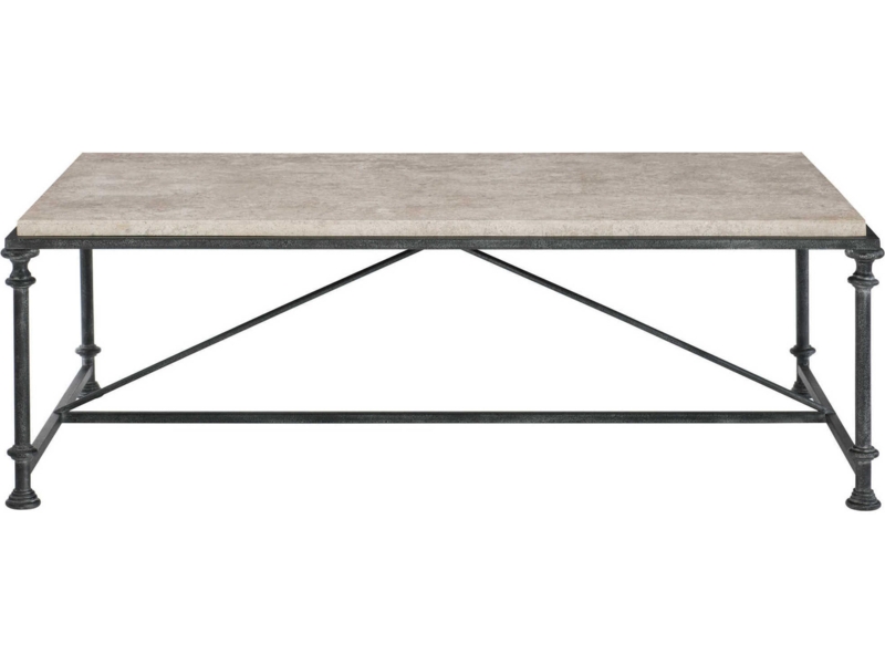 Tiered Coffee Table with Split-Level Design and Dark Gray Finish