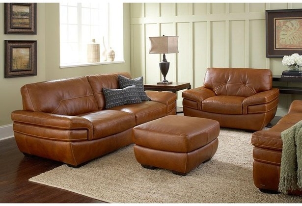 Traditional Chestnut Brown Leather Sofa Rolled Arms Distressed Finish