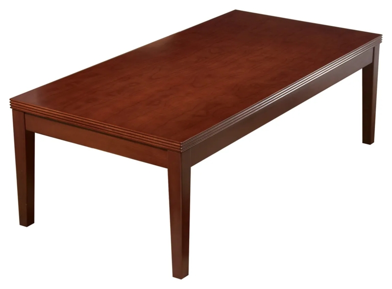 Traditional Mahogany Coffee Table with Recessed Apron Panels