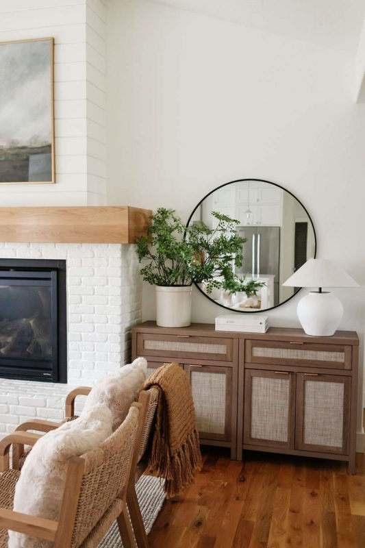 Transitional Display Cabinet with Dark Espresso Finish and Glass Doors