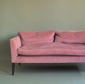 Transitional Rolled Arm Sofa Design In Chocolate Brown Fabric