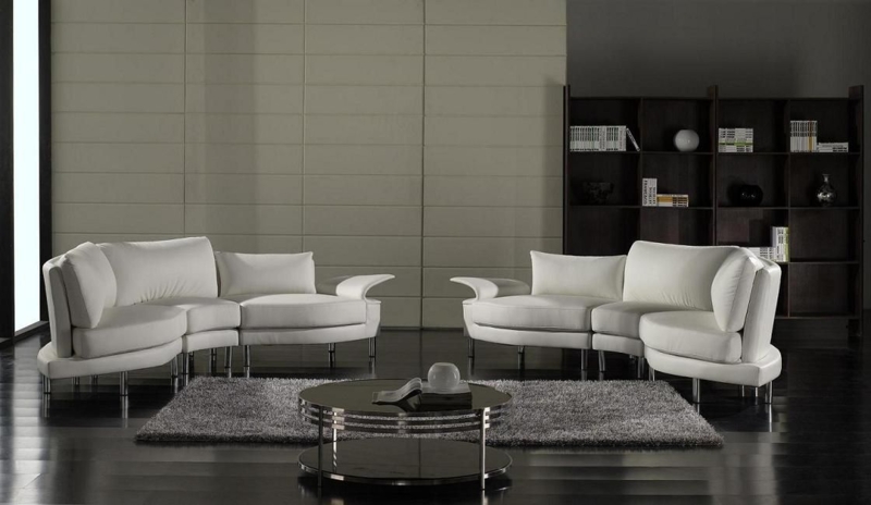 U-Shaped Sectional with Integrated LED Lighting