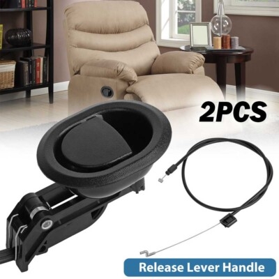 Universal Recliner Replacement Part with Oval Handle & Spring Cable