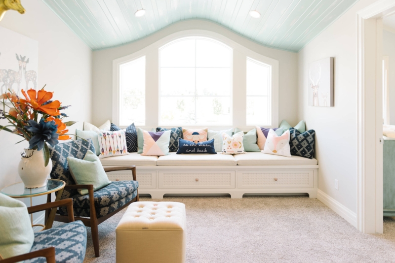 Upholstered Armchair Circular Arrangement with Mixed Neutral Tones
