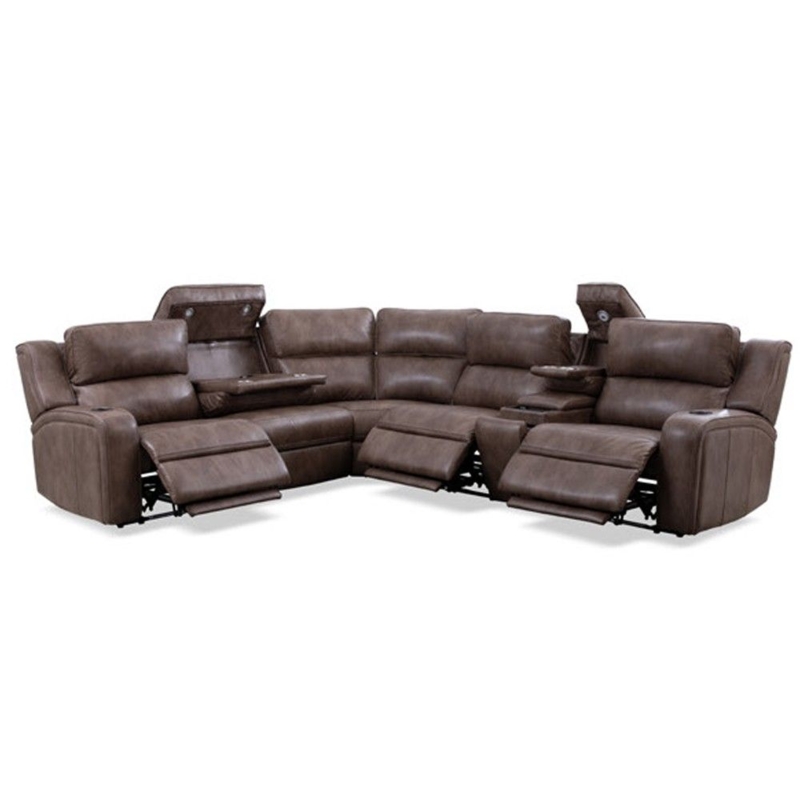 Zero Gravity Power Reclining Sectional with 6-Piece Configuration