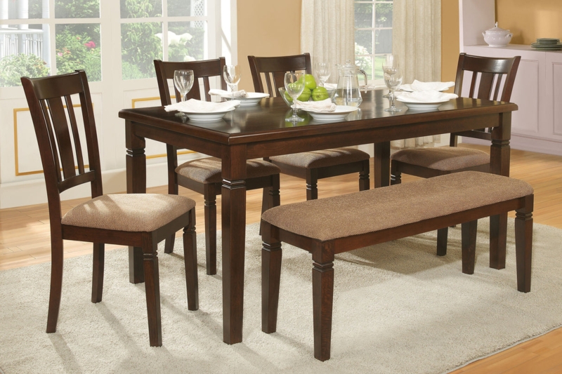 5-Piece Dining Set with Round Pedestal Table and Slat Back Chairs