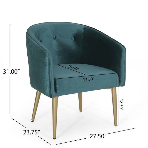 Armchair featuring Vertical Channel Tufting and Mid-Century Style