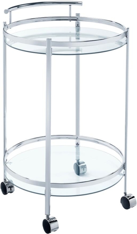 Bar Cart Integrated Bottle Storage Glass, Minimalist Home Bar