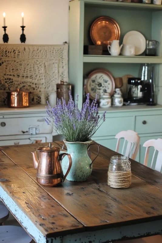 Breakfast Nook Dining Table: Arched Masonry Window, Built-in Bench