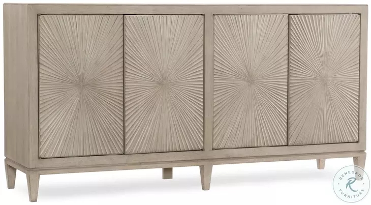 Buffet Textured Finish Recessed Base Greige Palette Transitional Style