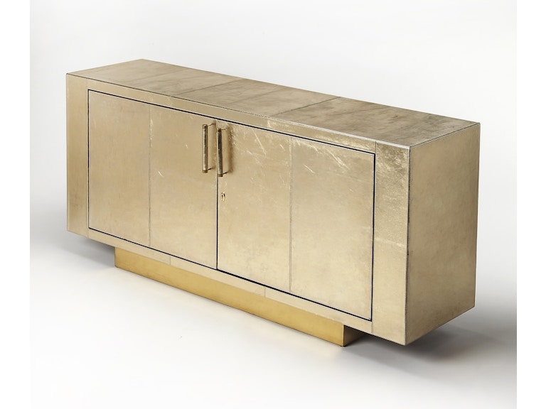Buffet with Diamond Geometric Molding and Dark Matte Finish