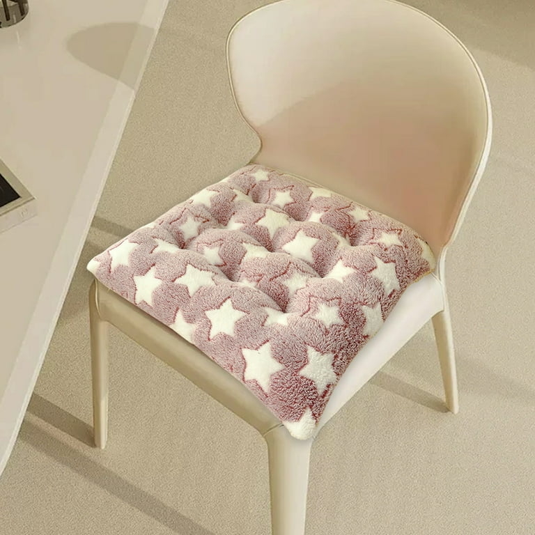 Chair Pad Black Square with Traditional Button Tufting and Ties