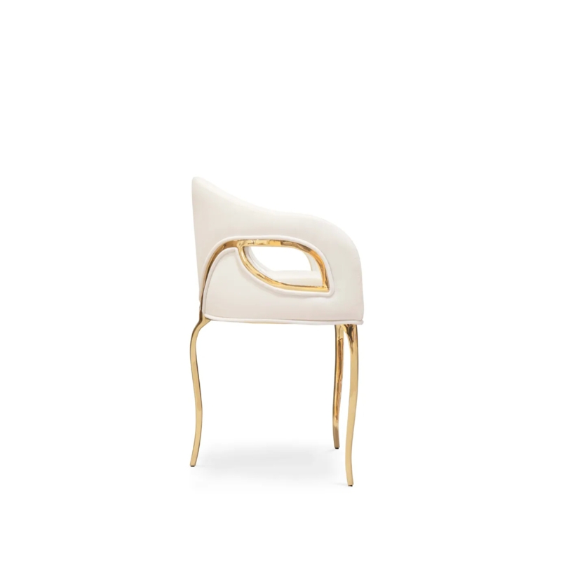 Chandra Dining Chair | Luxury Vintage Glam Upholstered Design by KOKET