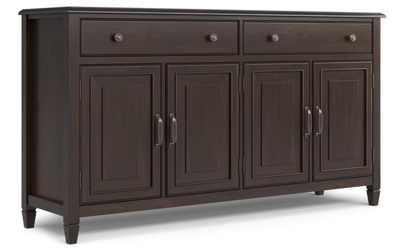 Classic Buffet Cabinet featuring a Crown Molding Top Edge