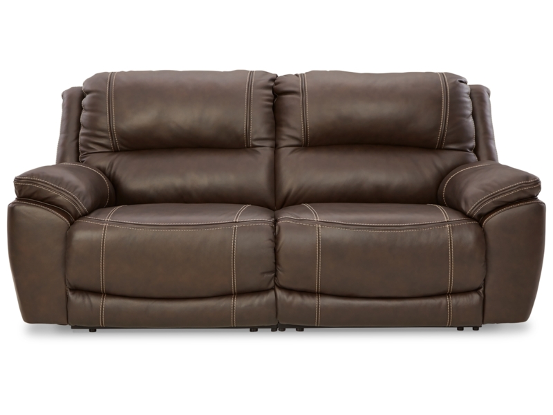 Contemporary Power Reclining Loveseat with Adjustable Headrests
