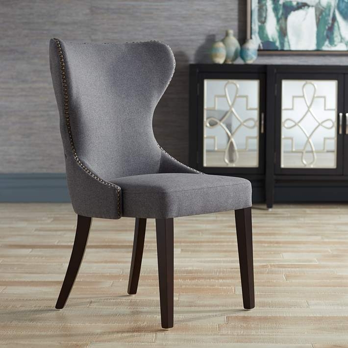 Diamond Tufted Wingback Upholstered Dining Chair