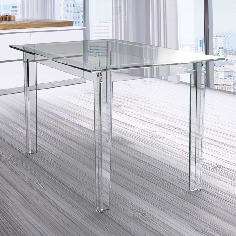 Dine in Style with Clear Acrylic Dining Table and Chairs - Shop Now   Stauber Furnishings