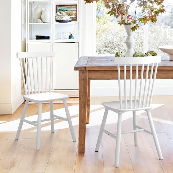 Dining Chair Bow Back Spindle Cottage Kitchen Seating