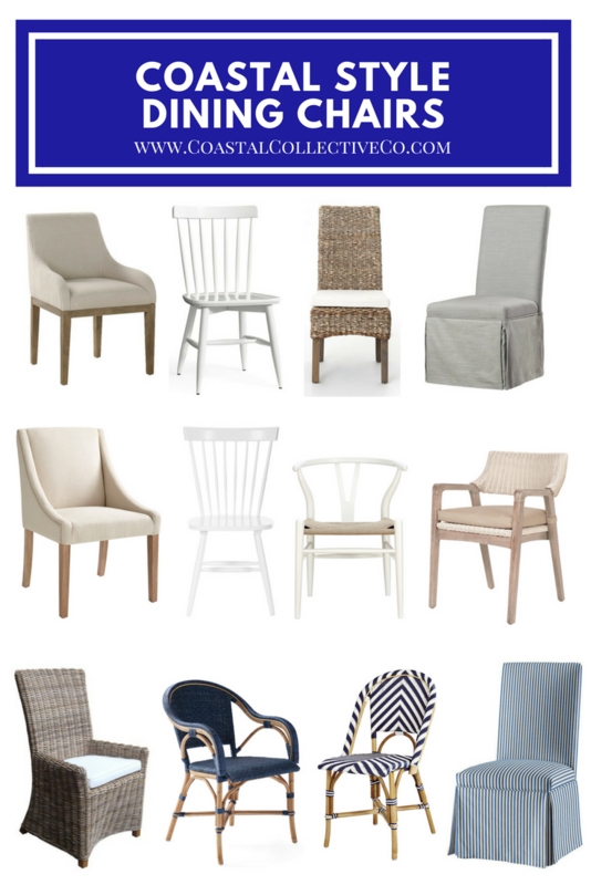 Dining Chair Coastal Wishlist Woven Texture Mixed Materials